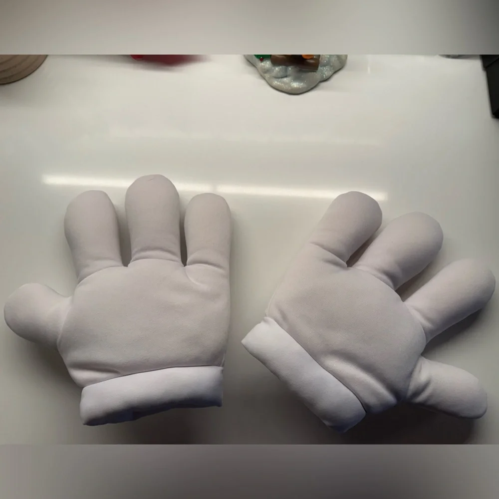 Cartoon Character White Gloves for Kids